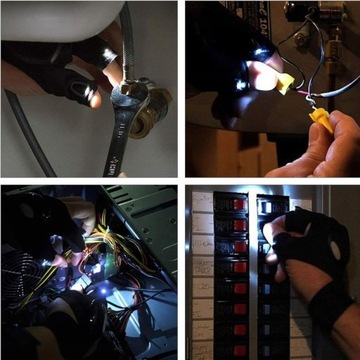 ФОНАРЬ ДЛЯ ПЕРЧАТОК СВЕТОДИОДНЫЙ ТАКТИЧЕСКИЙ ФОНАРЬ ДЛЯ МАСТЕРСКОЙ ЛЕВЫЙ + ПРАВЫЙ