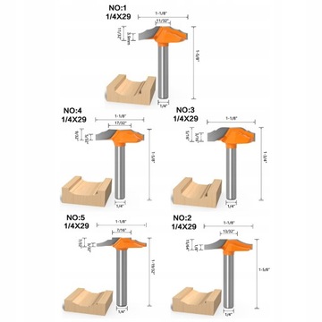 5шт 1/4 РЕЗКИ ПО ДЕРЕВУ