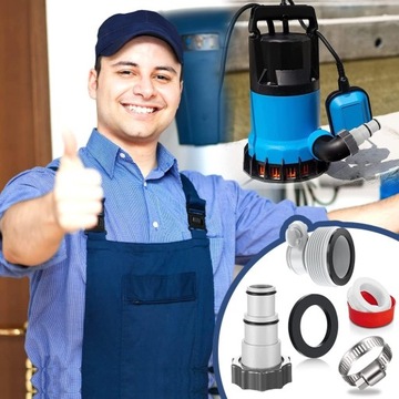 4 SZT ADAPTER WĘŻA BASENOWEGO DO FILTRA POMPY GŁĘBINOWEJ INTEX