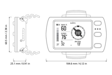 Компьютер для дайвинга SUUNTO EON STEEL BLACK