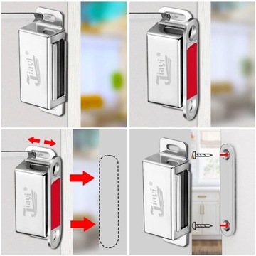 МАГНИТ ДЛЯ ДВЕРЕЙ ШКАФА, ЯЩИКОВ, ДВЕРНОЙ КРЮЧОК САМОКЛЕЯЩИЙСЯ МАГНИТНЫЙ