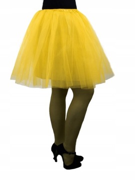 *ЮБКА ТЮЛЬ на подкладке ЮБКА 50см желтая