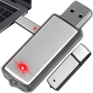 Mini Dyktafon szpiegowski podsłuch PENDRIVE ukryty rejestrator głosu USB