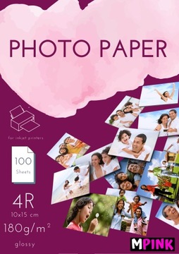 Papier Fotograficzny Błyszczący 10x15 180g 100 szt