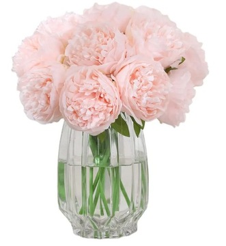 Piwonia Duże Sztuczne Kwiaty Bukiet Duży Gęsty Bukiet Peonia Jak Żywa