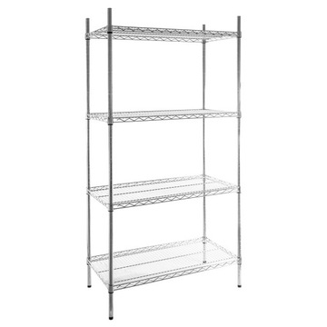Regał GASTRONOMICZNY magazynowy druciany 4-PÓŁKOWY 180x120x45cm Mega-M