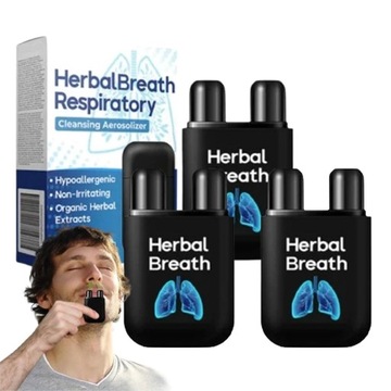 3 pudełka herbalbreathe cleansing spray do oddychania