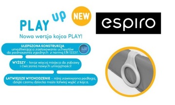 Манеж Espiro приподнятый PLAY UP + графитовые РУЧКИ