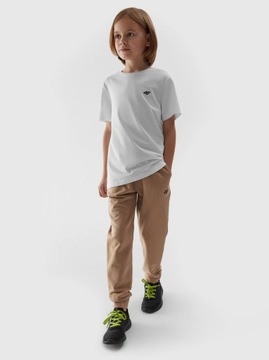 T-SHIRT GŁADKI KOSZULKA 4F JAW23TTSH M0795 BIAŁA 164