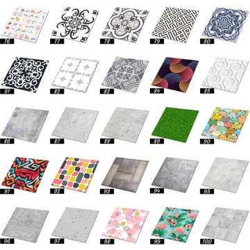 Самоклеящаяся напольная плитка, панели ПВХ, Ромб