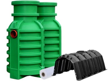 Przydomowa oczyszczalnia ścieków 2200 l. dla 2-3 os. Szambo ekologiczne TR.