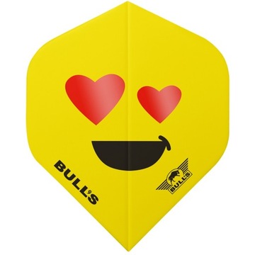 PIÓRKA DO DARTA BULLS SMILEY BUŹKA SERCA