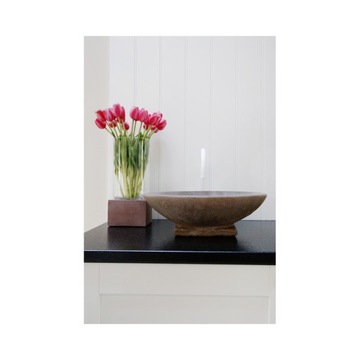 ŚWIECZNIK LAMPION SZKLANY + BETON ARCHITEKTONICZNY