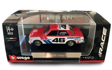 BRE Datsun 510 1:43 model BURAGO RACE 18-38301