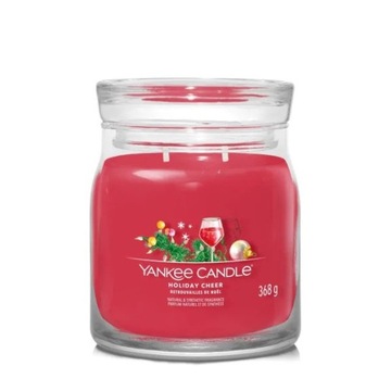 Średnia świeca Signature Holiday Cheer Yankee Candle