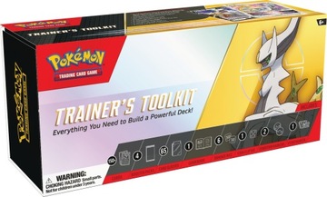 Pokemon TCG ZESTAW Trainer's Toolkit koszulki na karty +kości +4x booster