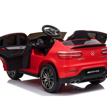 MERCEDES BENZ GLC 63S АККУМУЛЯТОРНЫЙ АВТОМОБИЛЬ ПИЛОТ КОЖА 4x4 МЯГКИЕ КОЛЕСА EVA