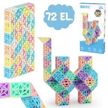 UKŁADANKA MAGICZNY WĄŻ MAGIC SNAKE AŻUROWY 72 EL