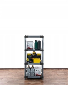 Полка складская, полка пластиковая для подвала, полка гаражная, 138х80х46 ЭКО