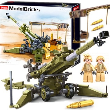 Klocki Sluban MB Wojsko - Działo Przeciwpancerne 258 elementów