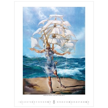 Salvador Dali Kalendarz Ścienny 2026 Duży Format 42x56 cm Sztuka
