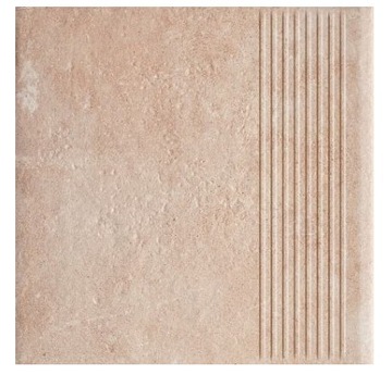 TaniGres Gres Płytka Stopnica Paradyż Scandiano Ochra 30X30 cm PACZKA