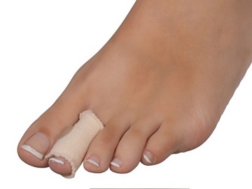 Гелевая подушечка от натирания пальцев ног.