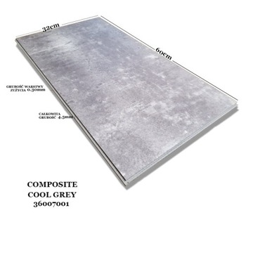 PANELE WINYLOWE BETON SZARY 32x60 ILUMINATE