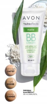 AVON Nutra Effects Матирующий BB-крем 5 в 1, средний