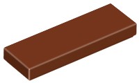 LEGO Płytka Tile 1x3 Brązowy RB 6100769 63864