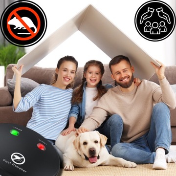 УЛЬТРАЗВУКОВОЙ ОТПУСКАТЕЛЬ ГРЫЗУНОВ 360 МЫШИ КРЫСЫ ЛЮДИ ДО 150 м 90-110 дБ