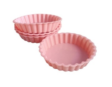 Forma silikonowa do mini tarty. Tartaletka wielokrotnego użytku. 4 sztuki