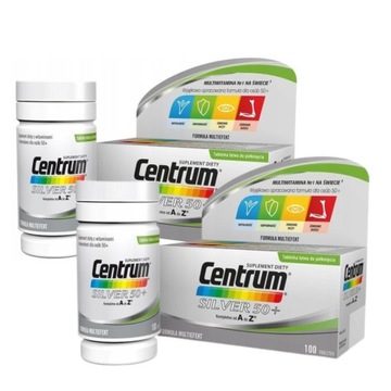 Zestaw 2x Suplement Diety Centrum SILVER 100 tabletek