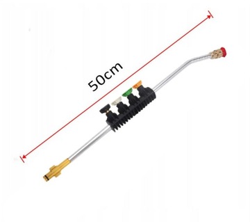 МЕТАЛЛИЧЕСКОЕ КОПЬЕ STALCO 50 СМ С МОЮЩИМИ НАСАДКАМИ