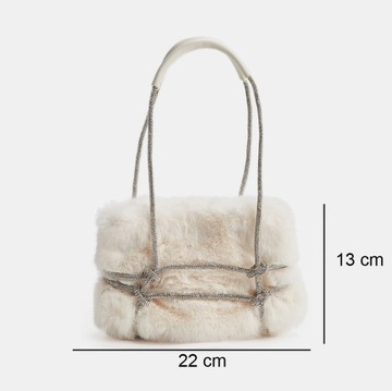 Owłosiona torebka - Diamond Strings