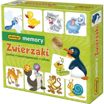 GRA PAMIĘCIOWA MEMORY ZWIERZAKI PAMIĘĆ ADAMIGO