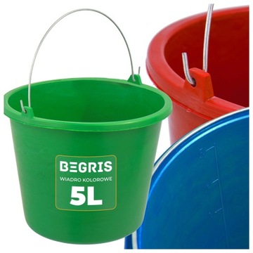 ЦВЕТНОЕ СТРОИТЕЛЬНОЕ ВЕДРО 5 Л ЭКОНОМИЧНОЕ ВЕДРО
