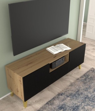 Ravenna B 150 2D1S тумба под телевизор artisan черный UFPZL