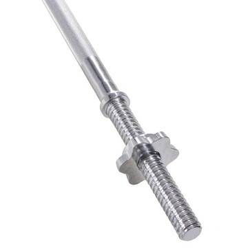 Granf Branf Shample для упражнений 150 см + терминалы 25 мм полная фитнес -сталь