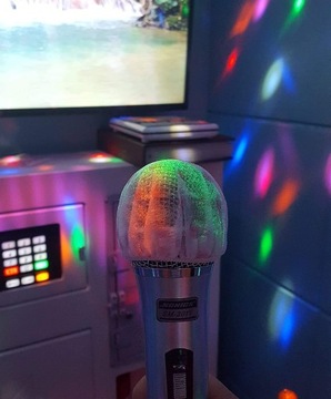 200шт одноразовые чехлы для микрофона белые розовые