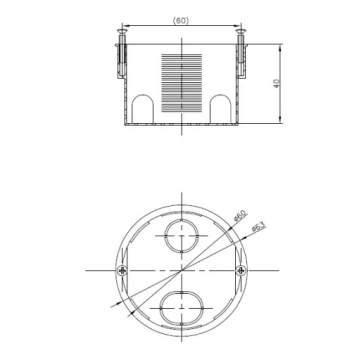 Электрошкаф скрытого монтажа 60х45 с винтами