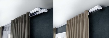 Двойной карниз, 150 см. Комплект белых потолочных карнизов Карниз ZS2