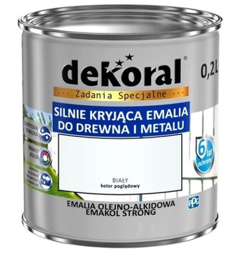 Dekoral Emaila EMAKOL BIAŁY 0.2L