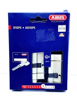 KOMPLET WKŁADEK ABUS D10 45/30+45/30G Z GAŁKĄ KL.C