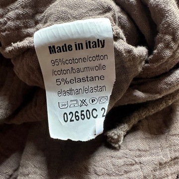 MADE IN ITALY Bluzka Tunika Muślin Cekiny L / XL