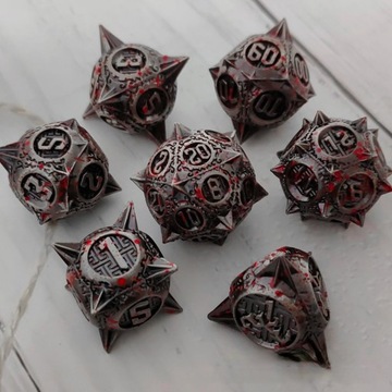 НАБОР MORGENZTERN ИЗ 7 МЕТАЛЛИЧЕСКИХ КУБИКОВ ДЛЯ РПГ