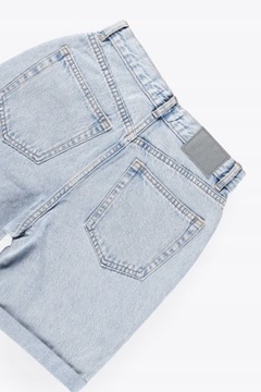 JEANS SZORTY KRÓTKIE SPODENKI T3U NG3__XS PULL & BEAR SPODNIE MOM