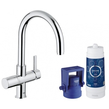 Bateria kuchenna stojąca Grohe BLUE PURE chrom