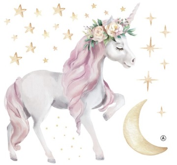 стикер стены единорога единорога XXL