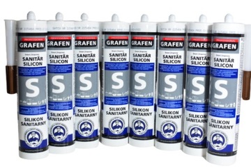 Графенский санитарный силиконовый коричневый 280 мл сплава плесени